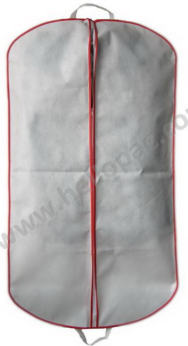 Promotional Foldable Non Woven Suit Cover Bag with Carriable Tote Handle and Zipper Closure for the Storage of Suit