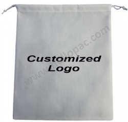 Reusable Carriable Dust Proof Non Woven Drawstring Shoe Bag