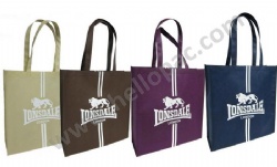 Reusable Promotional Polypropylene Non Woven Shopping Giveaway Gift Bag with Carriable Tote Handle and Customized Print for Retail Packaging