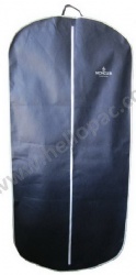 Recyclable Marketing Promotion Foldable Oval Shape Non Woven Suit Cover with Carriable Tote Handle and Zipper Closure for the Storage of Clothes