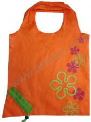 Foldaway Polyester Carrot Bag with PP Drawstring Rope