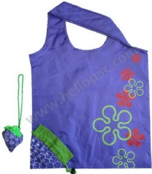 Foldaway Polyester Grape Bag with PP Drawstring Rope