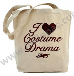 Natural Ecru Cotton Grocery Bag with Tote Handle