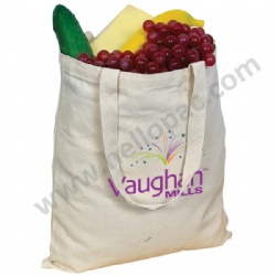 Advertising Natural Cotton Shopping Bag with Customized Logo Print