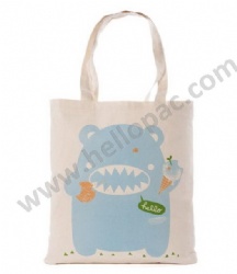 Advertising Natural Cotton Shopping Bag with Customized Logo Print