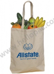 Advertising Natural Cotton Shopping Bag with Customized Logo Print
